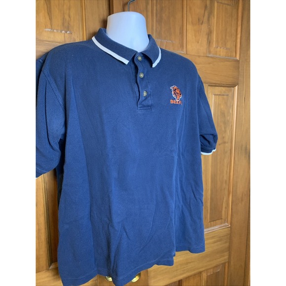 VTG Chicago Bears Men's Polo Shirt Size Medium Embroidered Starter Pro Line - Picture 1 of 10